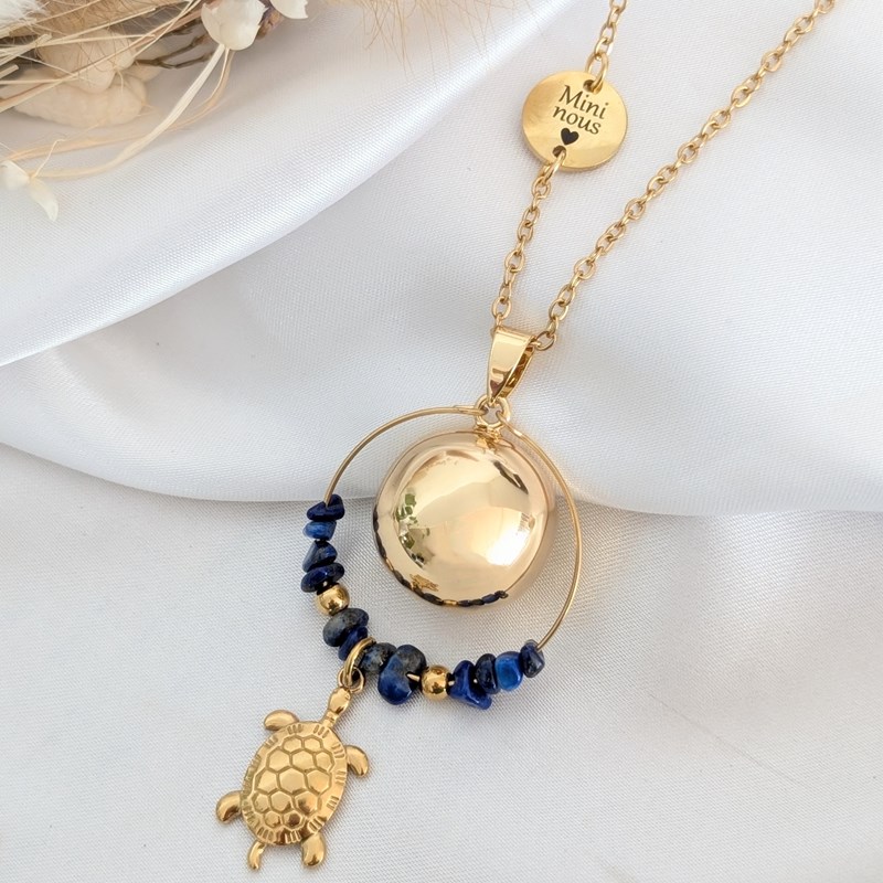 Bola de grossesse tortue lapis lazuli