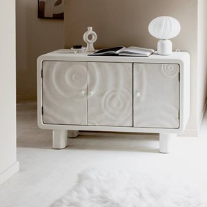 Buffet 3 portes mdf blanc