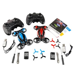 2 drones racing et combat aérien