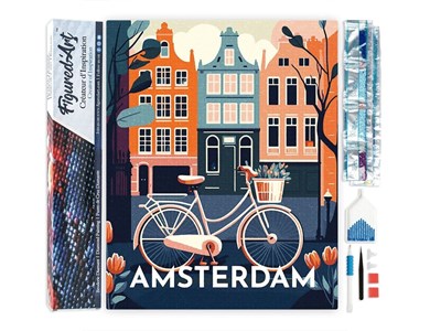 Broderie diamant – poster de voyage