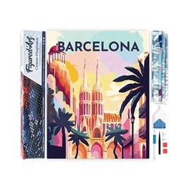 Broderie diamant – affiche de voyag