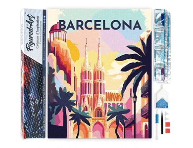 Broderie diamant – affiche de voyag
