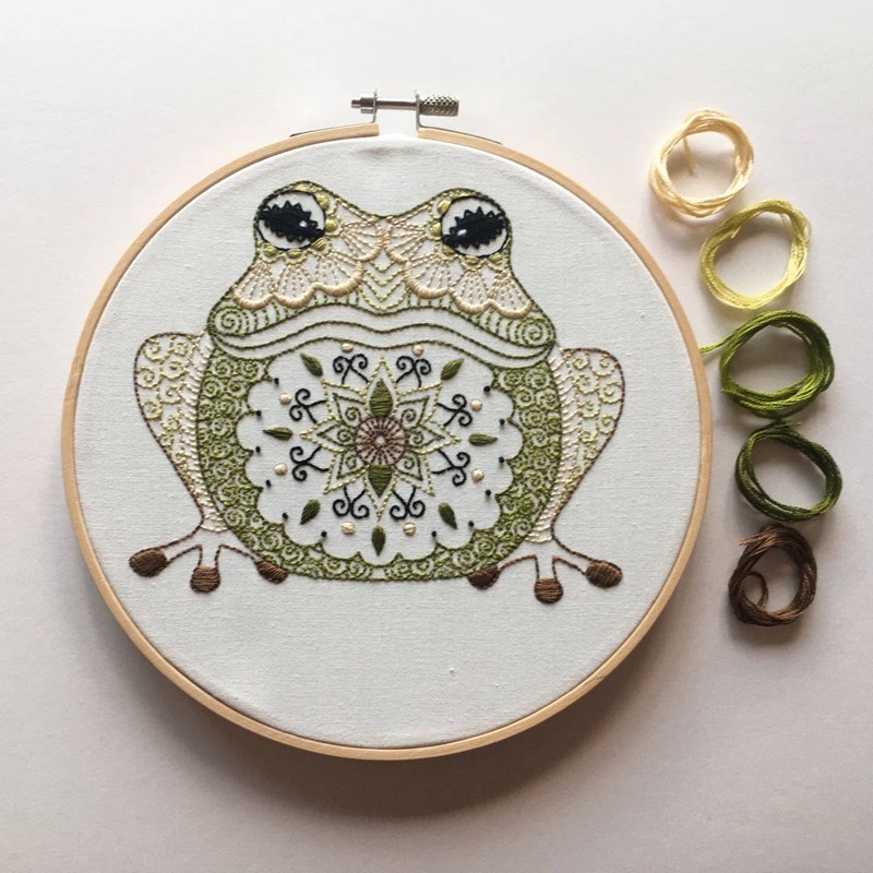 Kit de broderie grenouille – motif