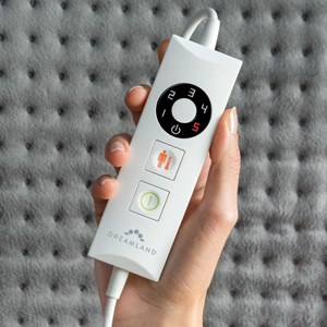 Dreamland coussin chauffant multifonctionnel tissu velouté doux - gris