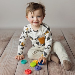 Puzzle sensoriel montessori xl formes