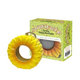 Mangeoire céramique en forme de fleur de