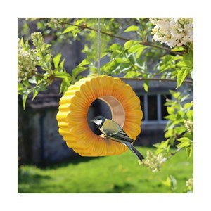 Mangeoire céramique en forme de fleur de