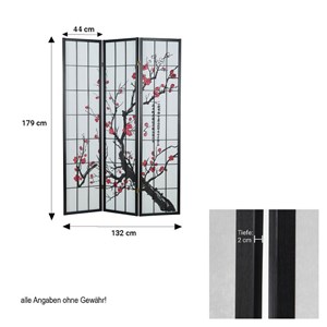 Paravent homestyle4u rose