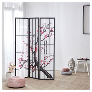 Paravent homestyle4u rose