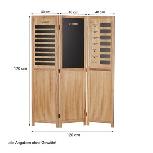 Paravent homestyle4u beige