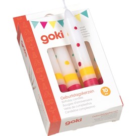 Set de 10 bougies anniversaire