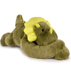 Peluche dinosaure vert lesté 40 cm