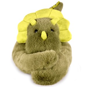 Peluche dinosaure vert lesté 40 cm