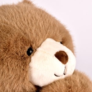 Peluche ours marron lesté 40 cm