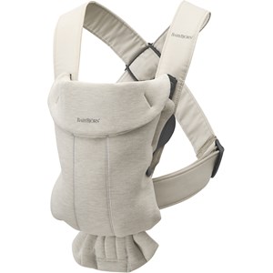 Porte-bébé mini en jersey 3d beige clair
