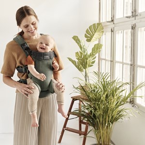 Porte-bébé harmony en mesh 3d vert foncé