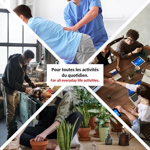 Ceinture lombaire magnétique, 147 cm, 16 aimants, ajustable