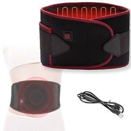 Ceinture lombaire chauffante rechargeable - 3 niveaux - soulage le dos