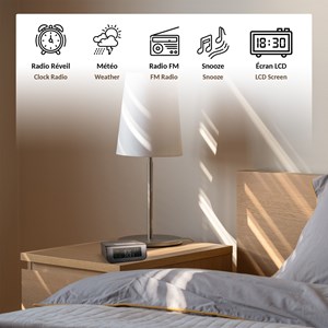 Radio-réveil fishtec autox30 +