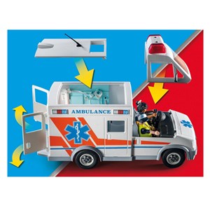 Ambulance avec sons et lumières