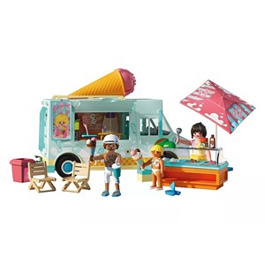 Camion vendeur de glaces & 3 personnages