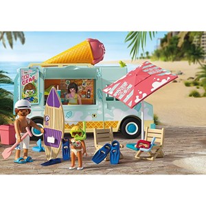 Camion vendeur de glaces & 3 personnages