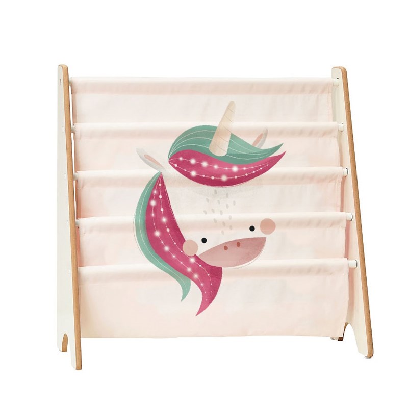 Étagère à livres sparkly la licorne