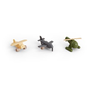 3 avions en bioplastique 7 cm