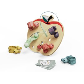 Jeu éducatif vers de pomme