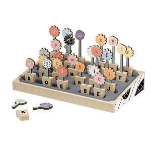Jeu éducatif fleurs abc