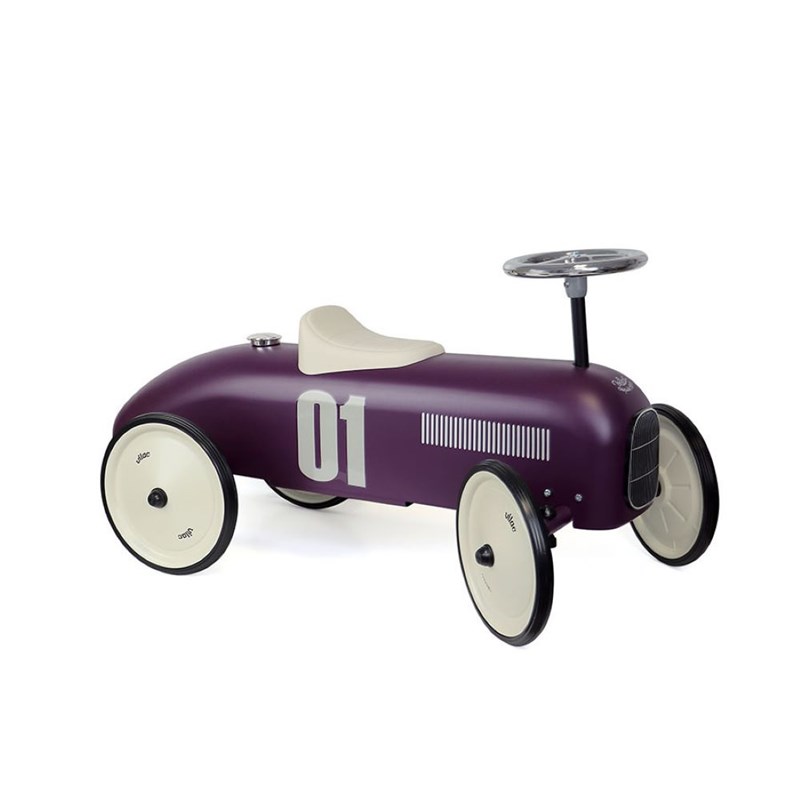 Porteur voiture vintage aubergine
