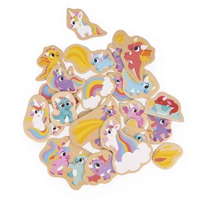 Magnets licornes et dragons 24 pièces