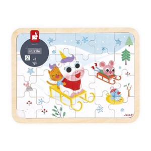 Puzzle en bois a la montagne 24 pièces