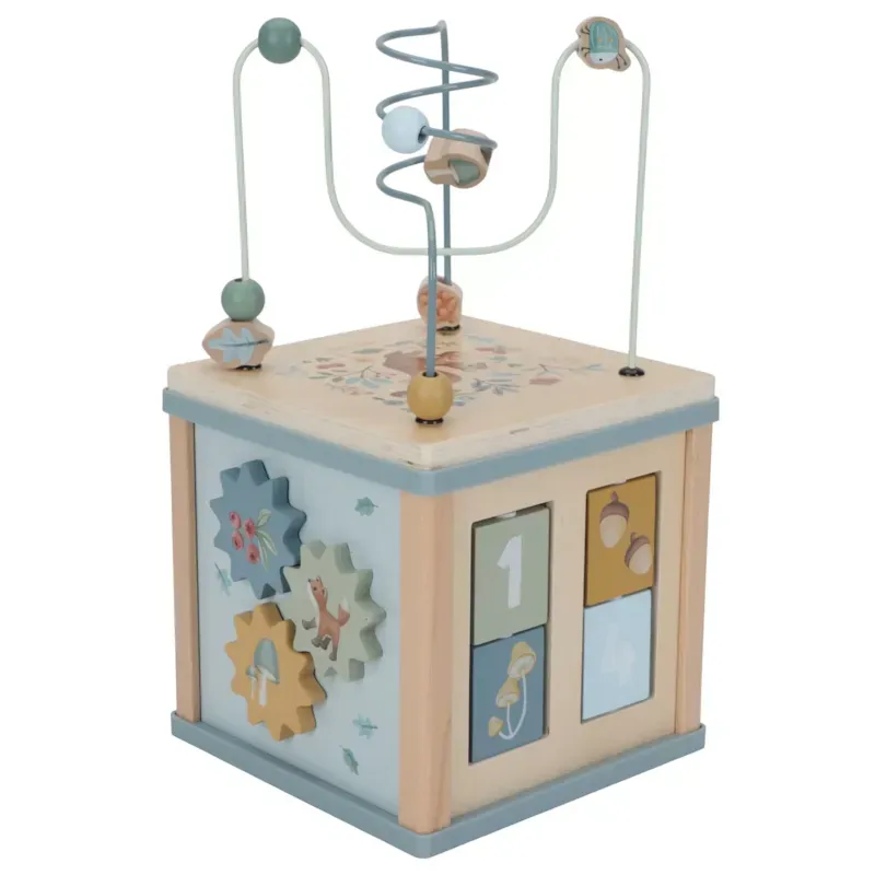 Cube d'activités en bois forest friends