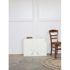 Meuble de rangement jaune n°155