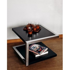 Table basse en bois et métal n°140