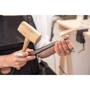 Atelier - créoles en laiton - nantes