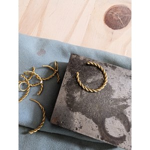 Atelier - créoles en laiton - nantes