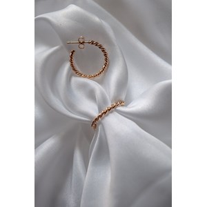 Atelier - créoles en laiton - nantes