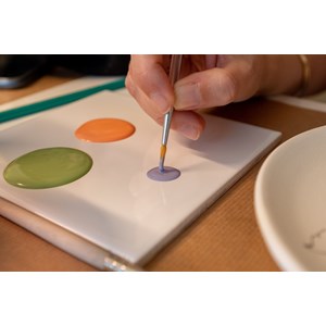 Atelier - peinture céramique - bordeaux