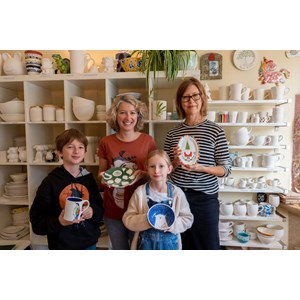 Atelier - peinture céramique - bordeaux