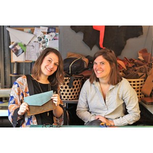Atelier - sac à main pochette - bordeaux