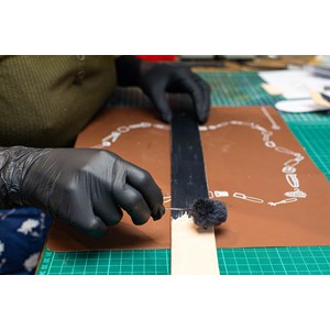 Atelier - ceinture - bordeaux