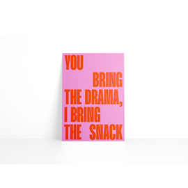 Carte de vœux - you bring the drama