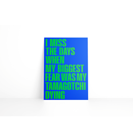 Carte de vœux -tamagotchi