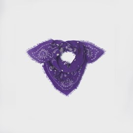 Petit foulard en laine alice violet