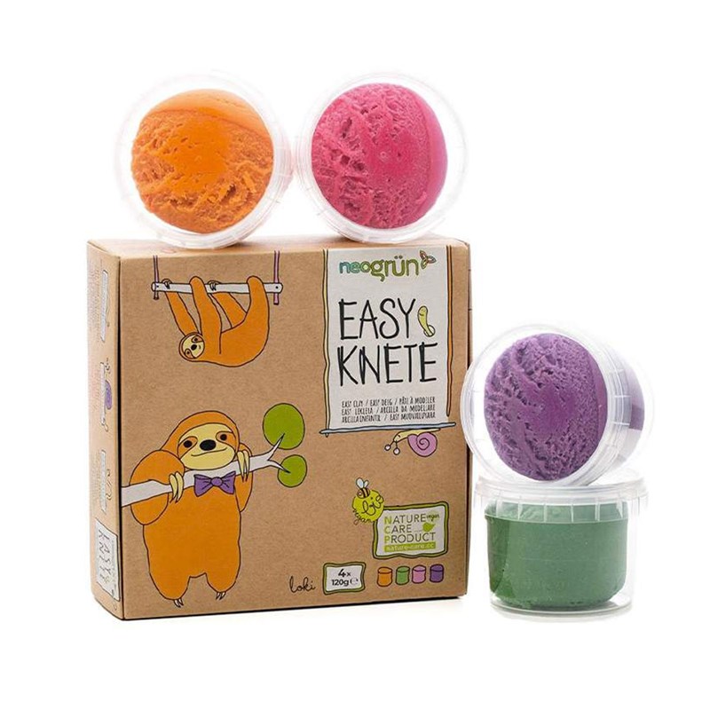 Set de 4 pots de pâte à modeler lok