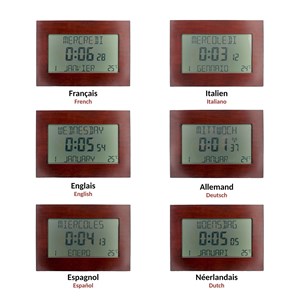 Horloge digitale fishtec easy reading