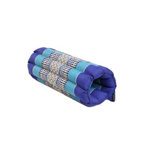 Coussin yoga plat bleu océan