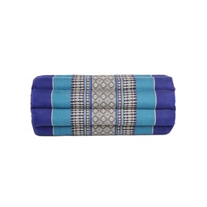 Coussin yoga plat bleu océan